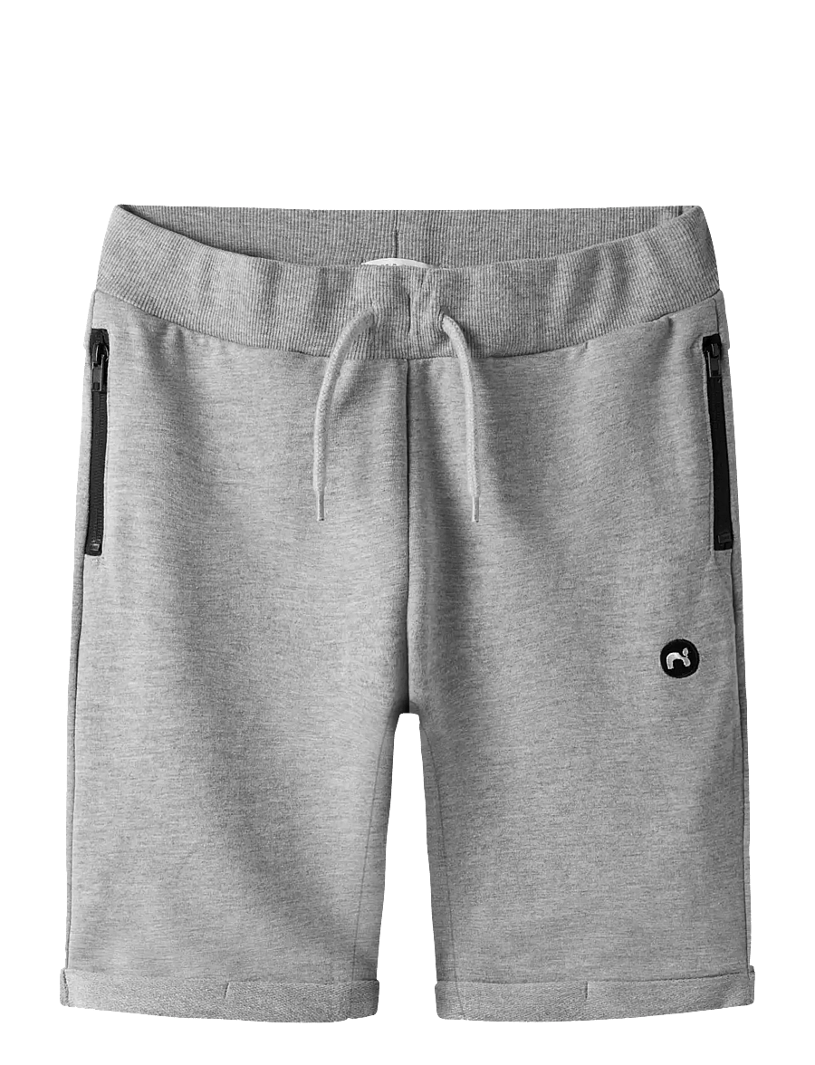 name it - NKMVIMO SWE SHORTS UNB NOOS - sweatshorts - grey melange - 0