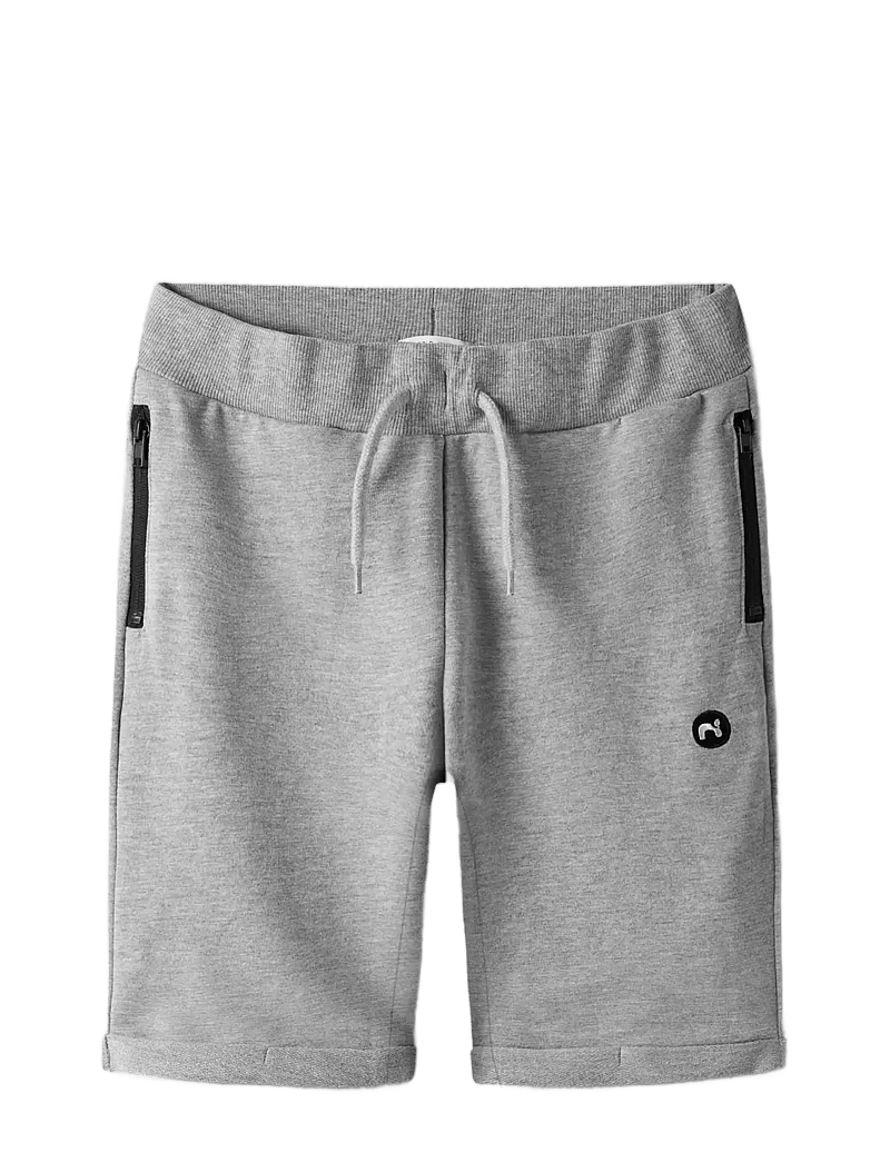 name it - NKMVIMO SWE SHORTS UNB NOOS - sweatshorts - grey melange - 2