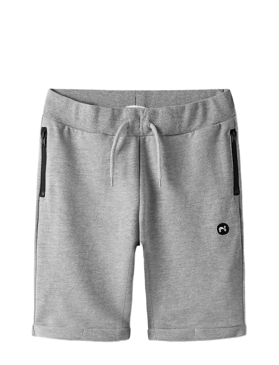 name it - NKMVIMO SWE SHORTS UNB NOOS - sweatshorts - grey melange - 2