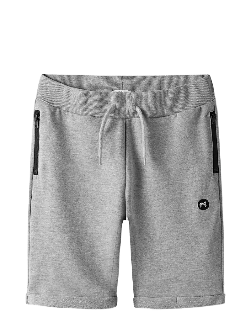 name it - NKMVIMO SWE SHORTS UNB NOOS - sweatshorts - grey melange - 3