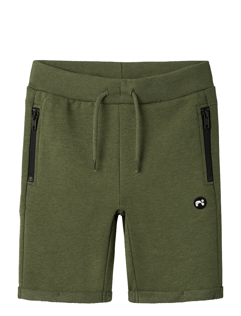 name it - NKMVIMO SWE SHORTS UNB NOOS - sweatshorts - rifle green - 0