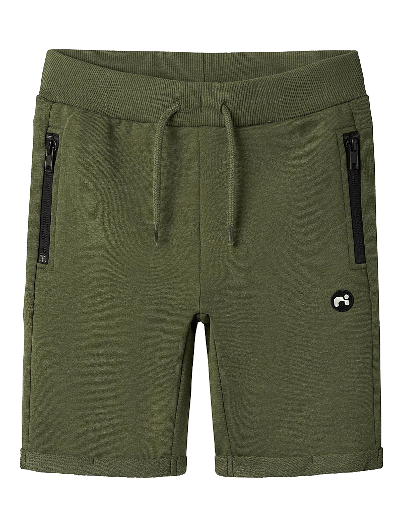 name it - NKMVIMO SWE SHORTS UNB NOOS - sweatshorts - rifle green - 0