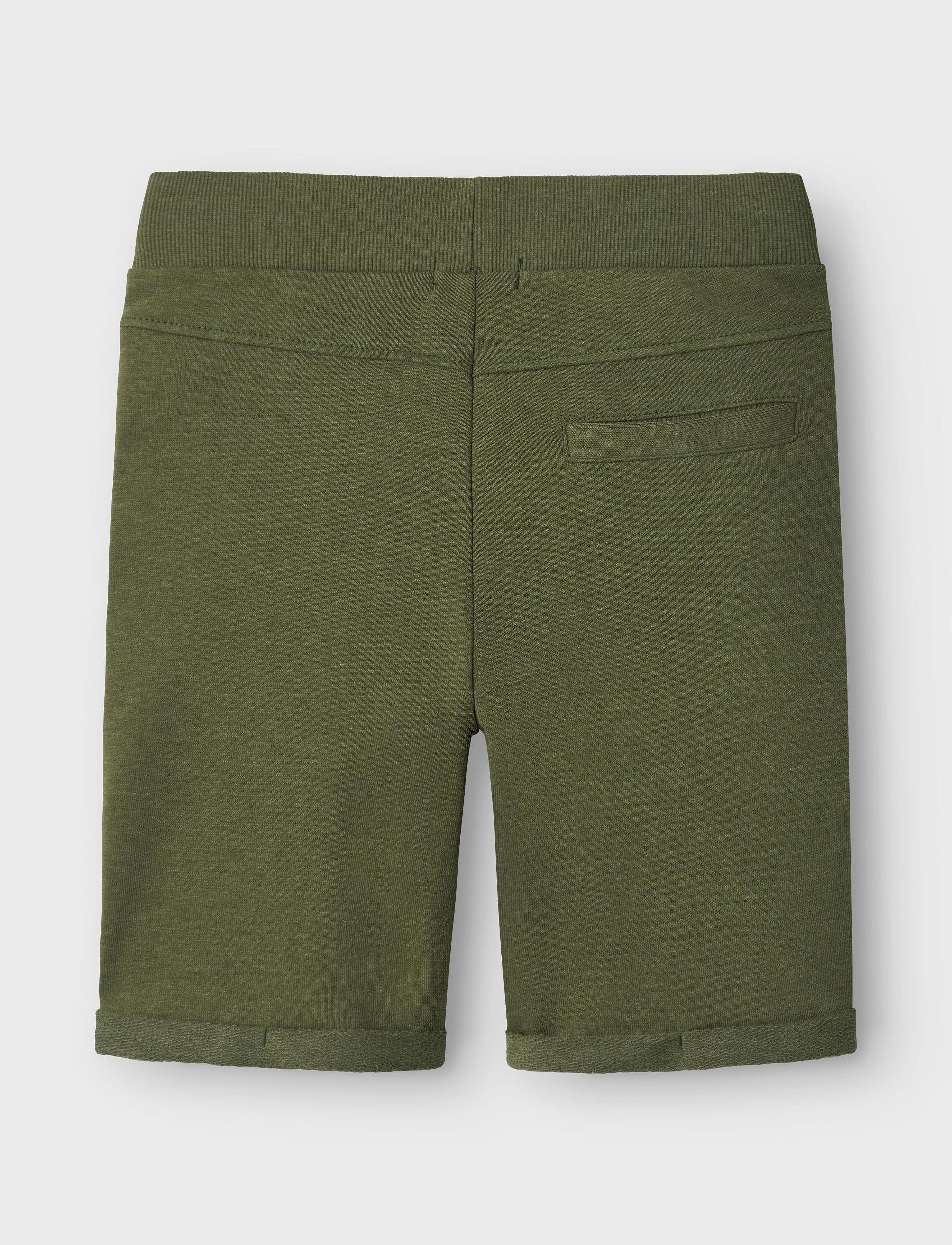 name it - NKMVIMO SWE SHORTS UNB NOOS - sweatshorts - rifle green - 4