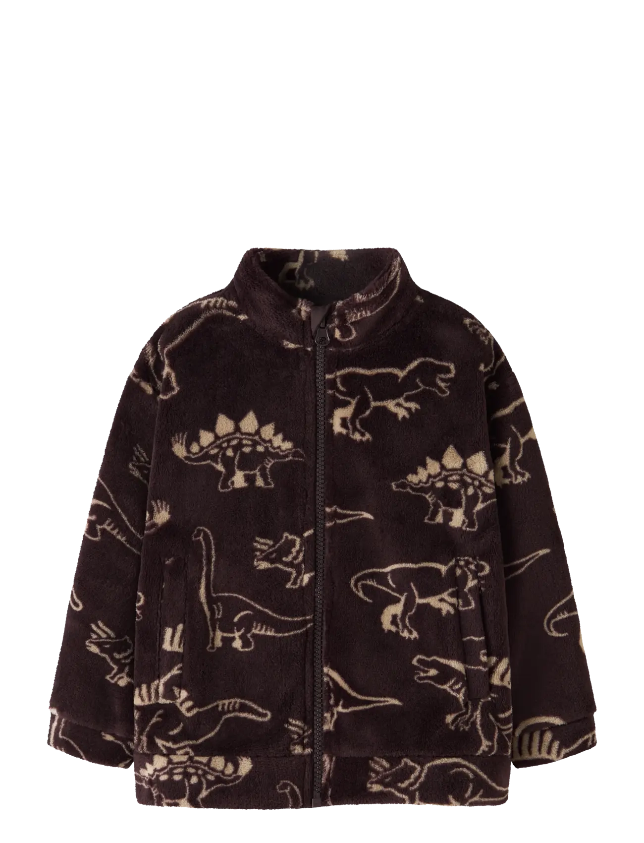 name it NMMRICOLAJ TEDDY CARD - Fliisjakid - CHOCOLATE PLUM / brown