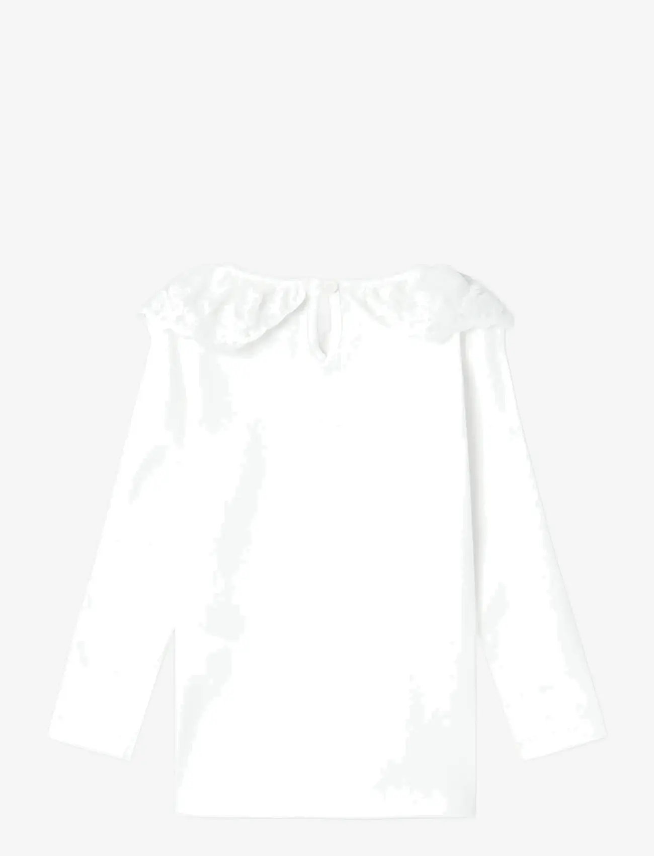 name it - NMFRILDA SLIM LS TOP - bright white - 1