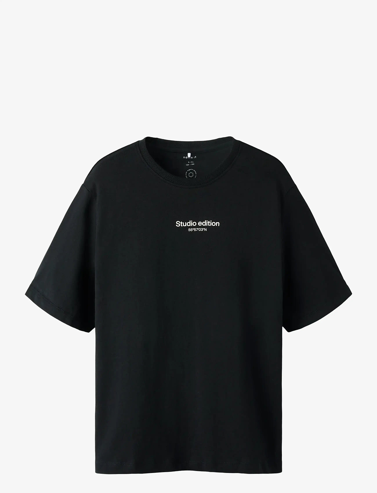 name it - NKMBRODY SS NREG TOP NOOS - kurzärmelige - black - 1