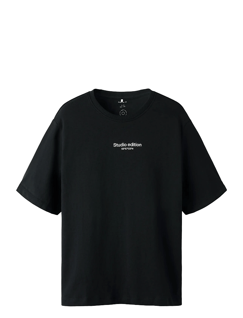 name it - NKMBRODY SS NREG TOP NOOS - kurzärmelige - black - 1