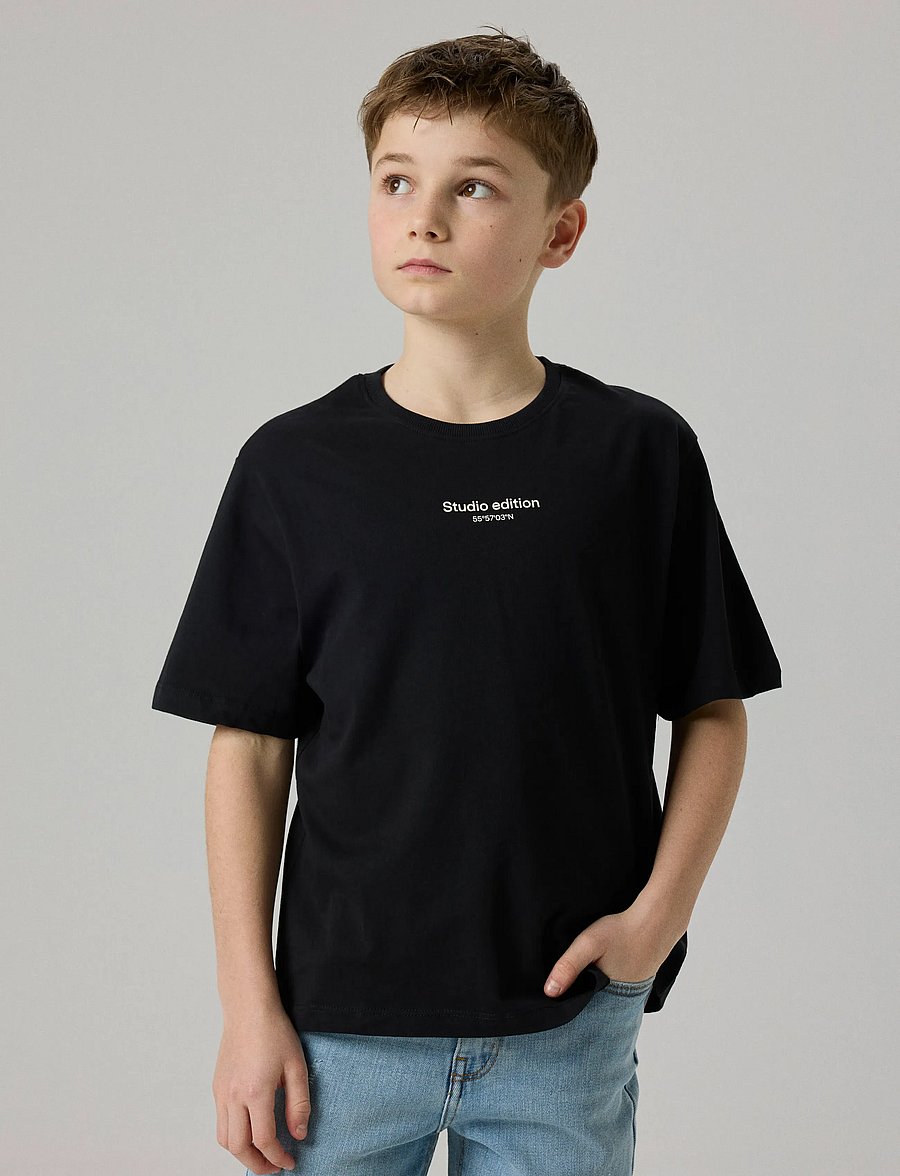 name it - NKMBRODY SS NREG TOP NOOS - lühikeste varrukatega t-särgid - black - 4