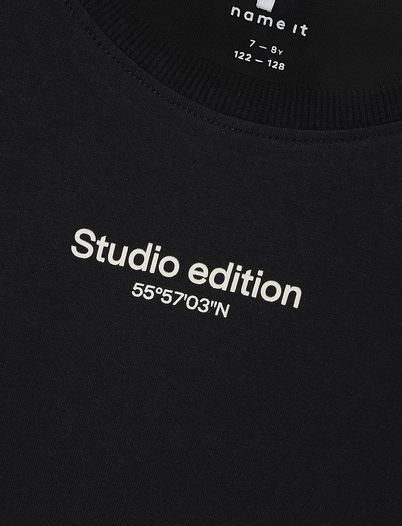 name it - NKMBRODY SS NREG TOP NOOS - kurzärmelige - black - 3