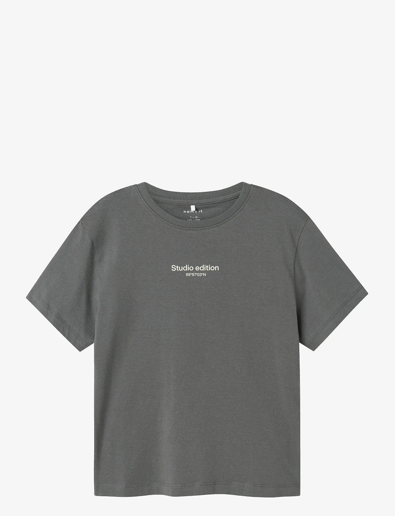 name it - NKMBRODY SS NREG TOP NOOS - kortærmede t-shirts - lava smoke - 1
