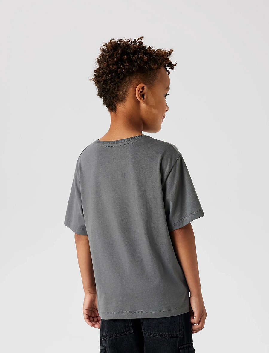 name it - NKMBRODY SS NREG TOP NOOS - kurzärmelige - lava smoke - 4