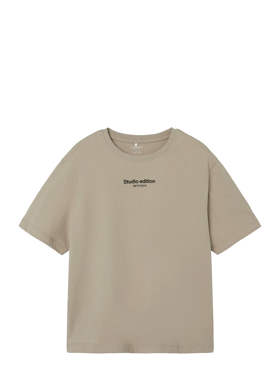 name it - NKMBRODY SS NREG TOP NOOS - kurzärmelige - pure cashmere - 1