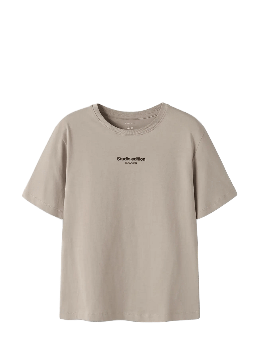 name it - NKMBRODY SS NREG TOP NOOS - kurzärmelige - pure cashmere - 3