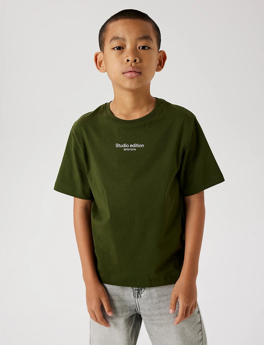 name it - NKMBRODY SS NREG TOP NOOS - kurzärmelige - rifle green - 0