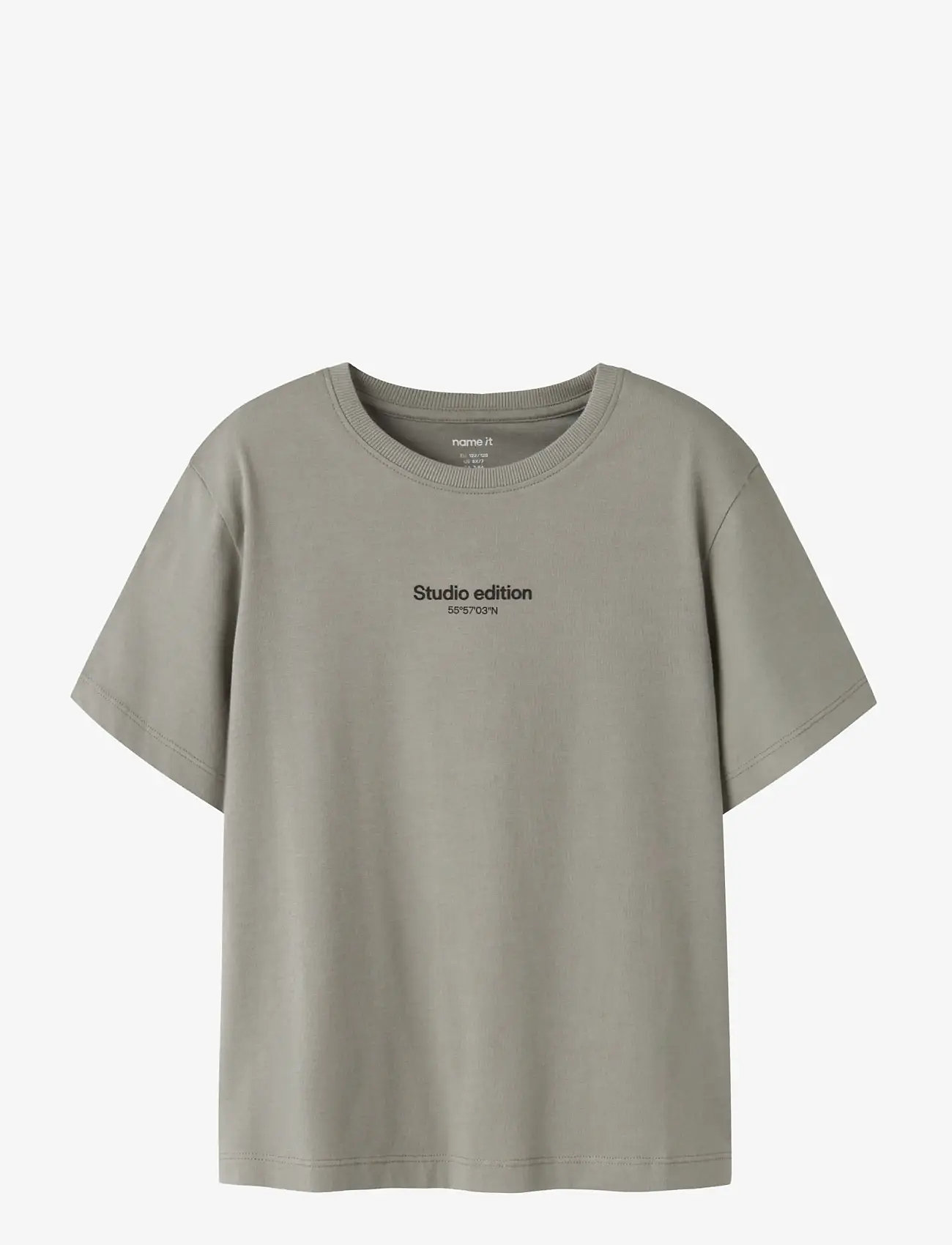 name it - NKMBRODY SS NREG TOP NOOS - kortærmede t-shirts - shadow - 1