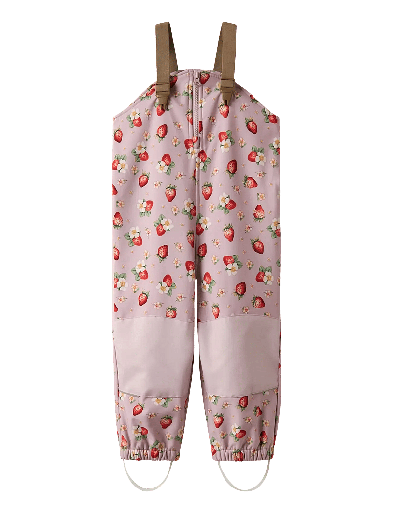 name it - NMFALFA08 SOFTSHELL BIB PANT AOP FO - regnbyxor - keepsake lilac - 1