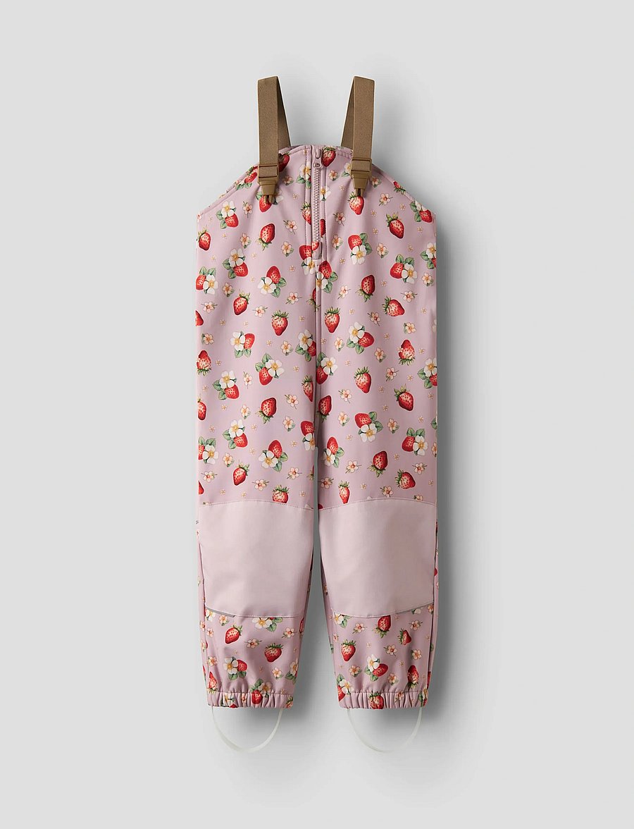 name it - NMFALFA08 SOFTSHELL BIB PANT AOP FO - keepsake lilac - 0