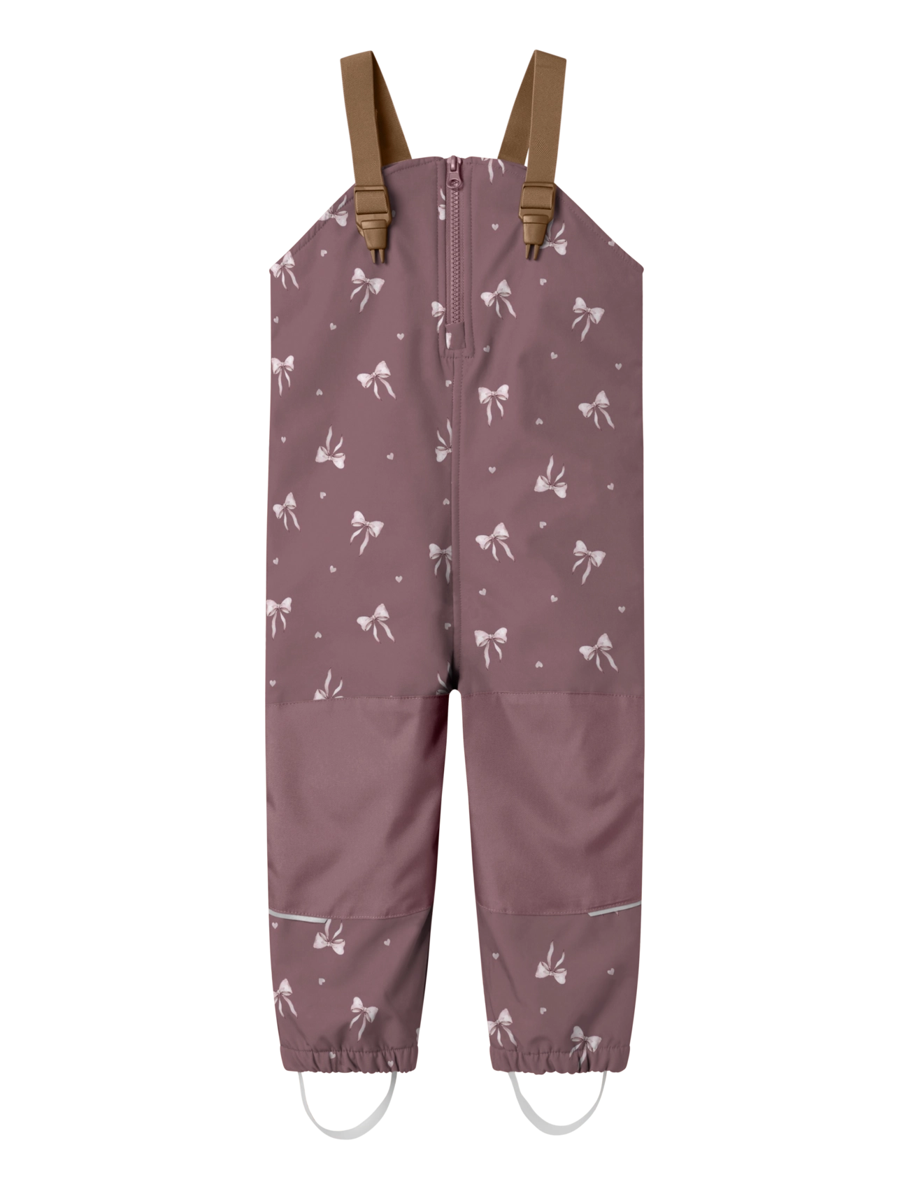 name it NMFALFA08 SOFTSHELL BIB PANT AOP FO - Back to school - WISTFUL MAUVE / pink/rose