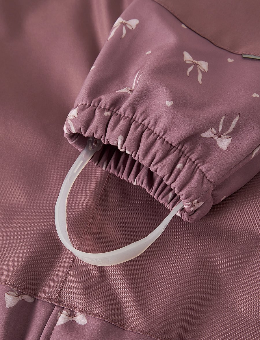 name it - NMFALFA08 SOFTSHELL BIB PANT AOP FO - sofshell-hosen - wistful mauve - 1