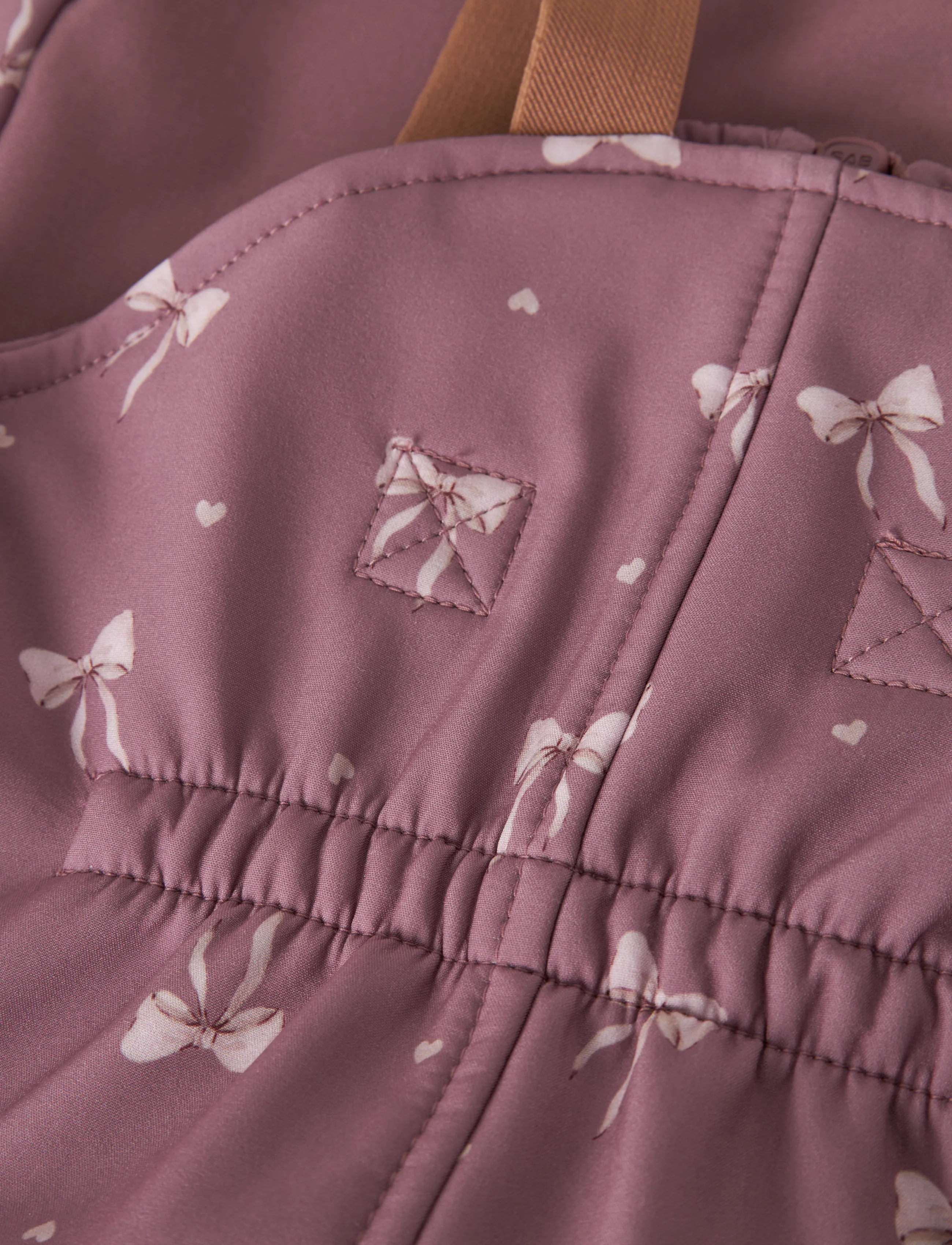 name it - NMFALFA08 SOFTSHELL BIB PANT AOP FO - softshell trousers - wistful mauve - 2
