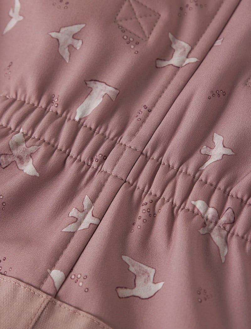 name it - NMFALFA08 SOFTSHELL BIB PANT AOP FO - regnbukser - woodrose - 2