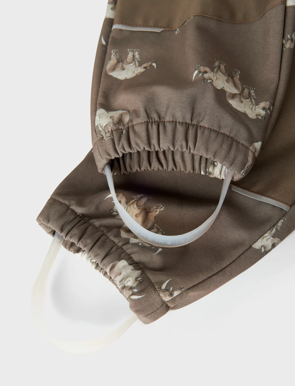 name it - NMMALFA08 SOFTSHELL BIB PANT AOP FO - softshell bukser - morel - 5