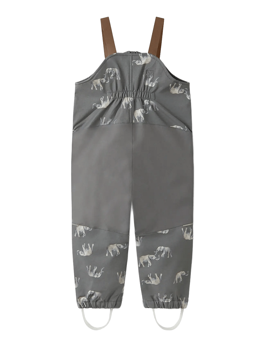 name it - NMMALFA08 SOFTSHELL BIB PANT AOP FO - quiet shade - 1
