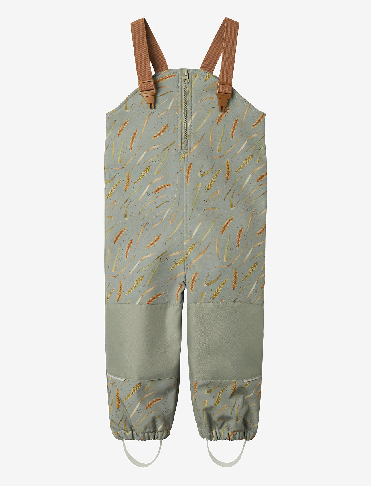 name it - NMMALFA08 SOFTSHELL BIB PANT AOP FO - skalbukser - shadow - 0