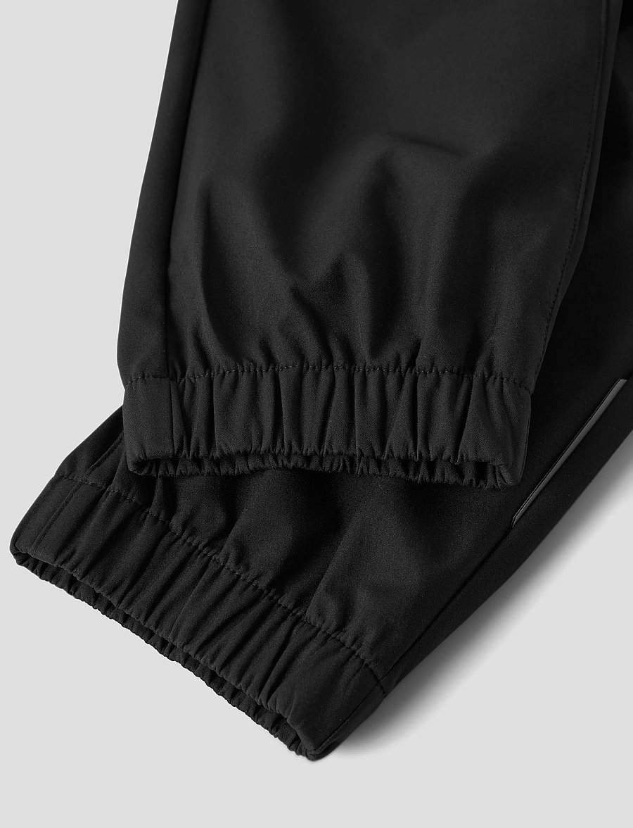 name it - NKNALFALIGHT08 PANT REG FO NOOS - vihmapüksid - black - 4