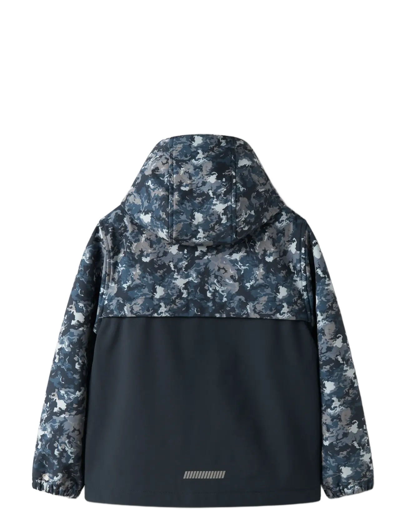 name it - NKMALFA08 SOFTSHELL JACKET BLOCK AOP FO - skaljackor - flint stone - 2