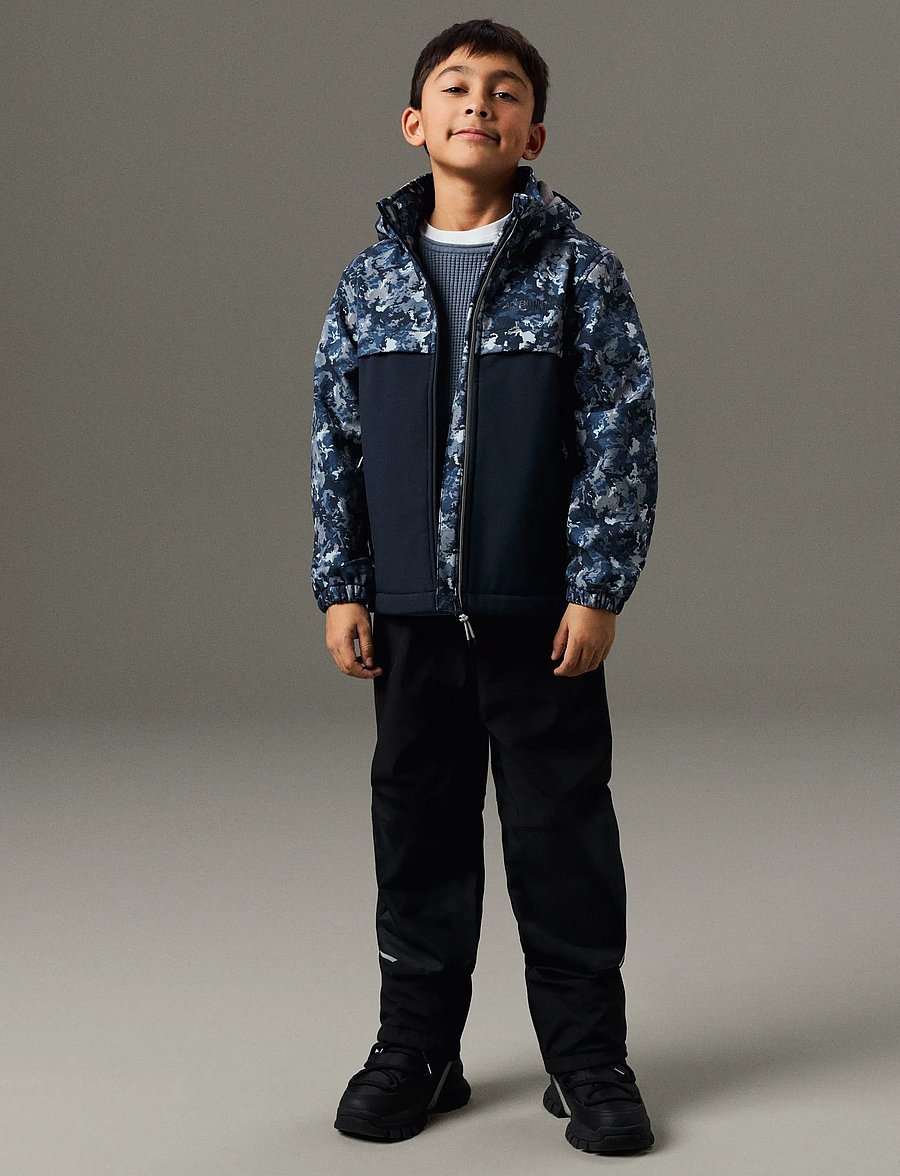 name it - NKMALFA08 SOFTSHELL JACKET BLOCK AOP FO - shell-jacken - flint stone - 4