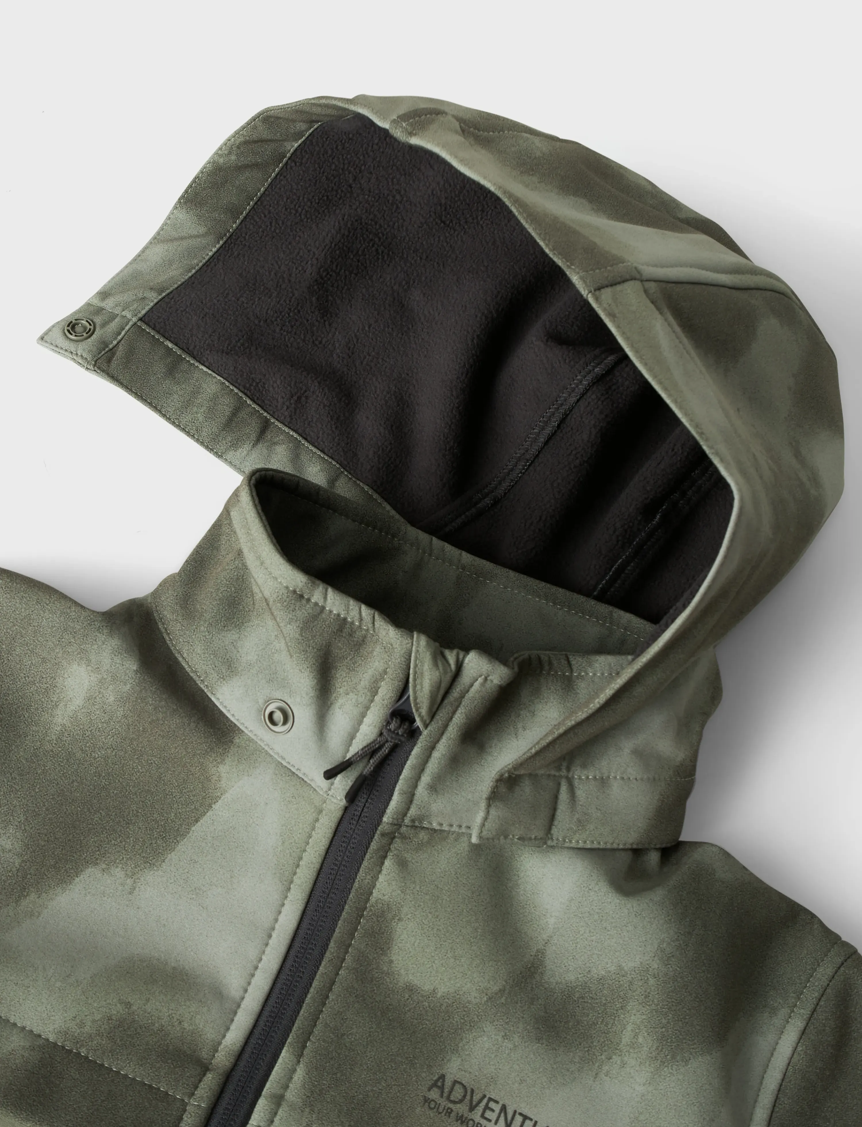 name it - NKMALFA08 SOFTSHELL JACKET BLOCK AOP FO - skaljackor - shadow - 2