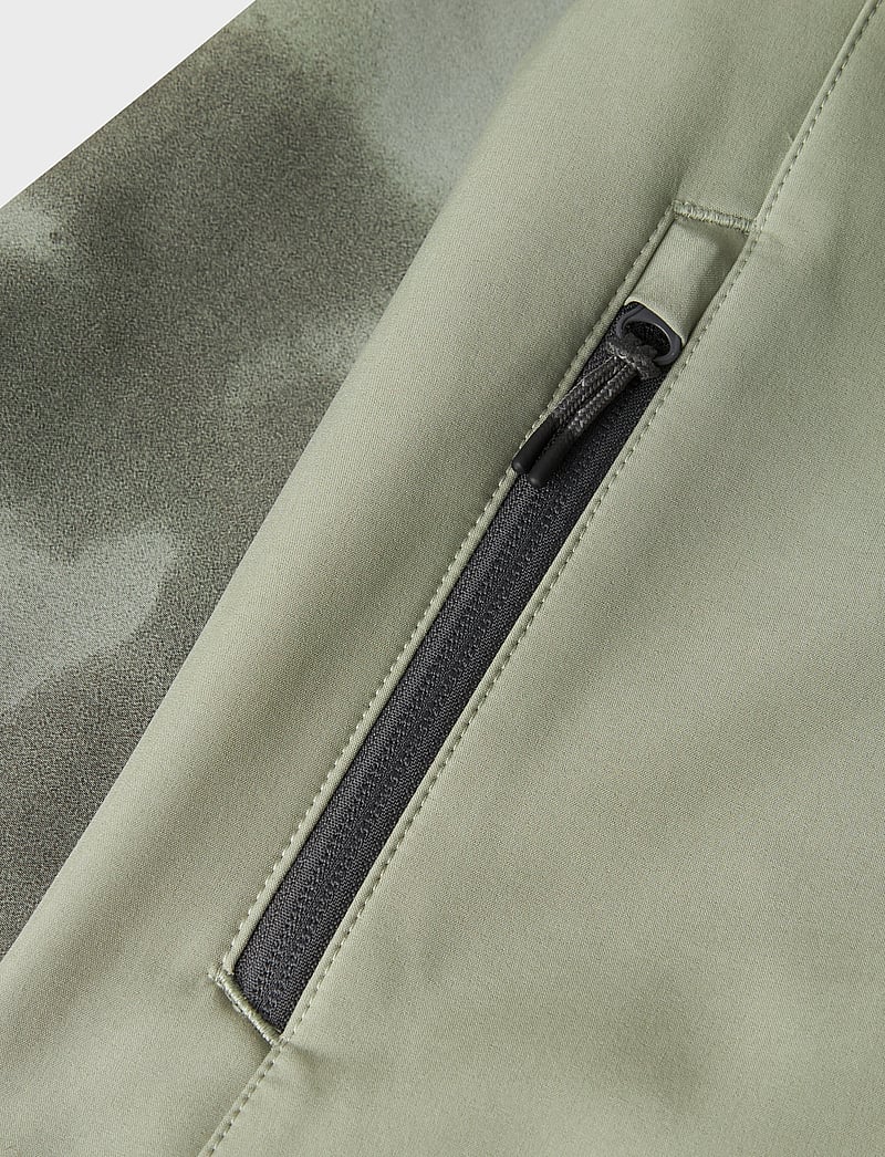 name it - NKMALFA08 SOFTSHELL JACKET BLOCK AOP FO - neperpučiamos striukės - shadow - 4