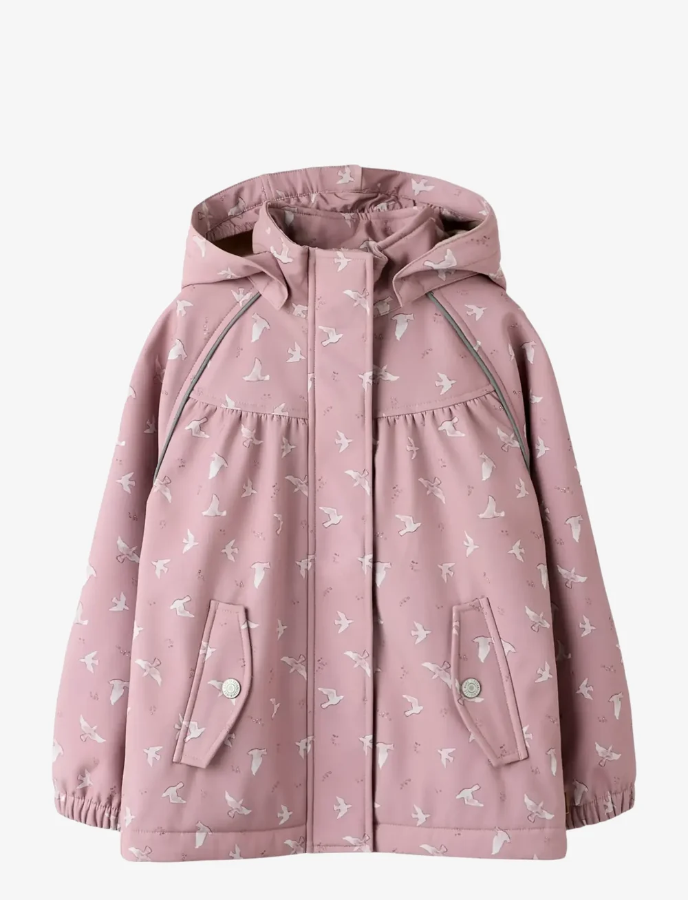 name it - NMFALFA08 SOFTSHELL ASHAPE JACKET FO - softshell jakker - woodrose - 1