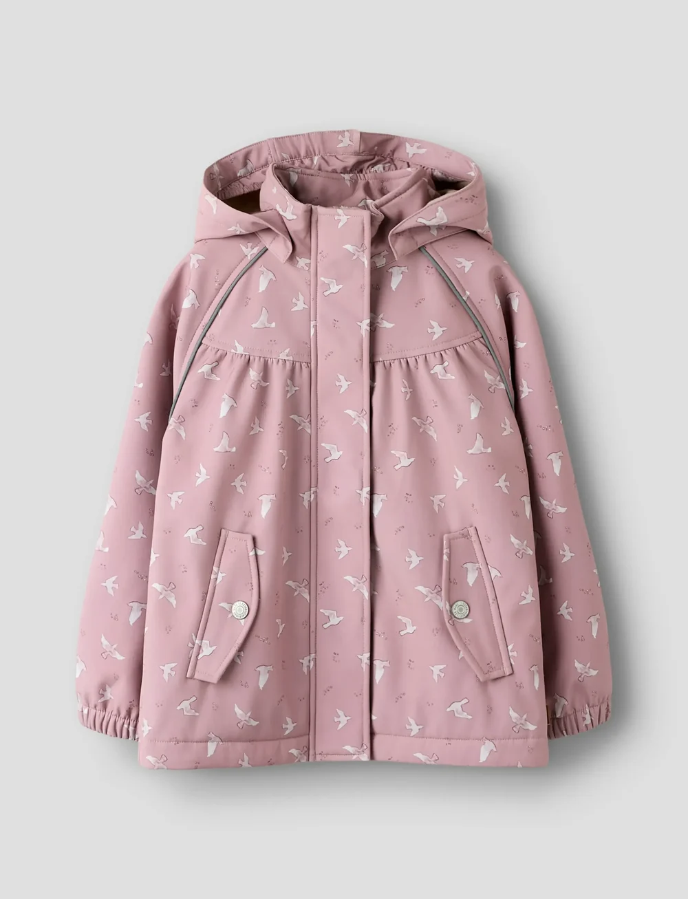 name it - NMFALFA08 SOFTSHELL ASHAPE JACKET FO - softshell jakker - woodrose - 0