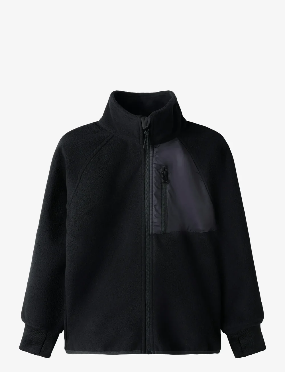 name it - NKNMOVE03 WINDFLEECE JACKET1 FO - fleecejacken - black - 0