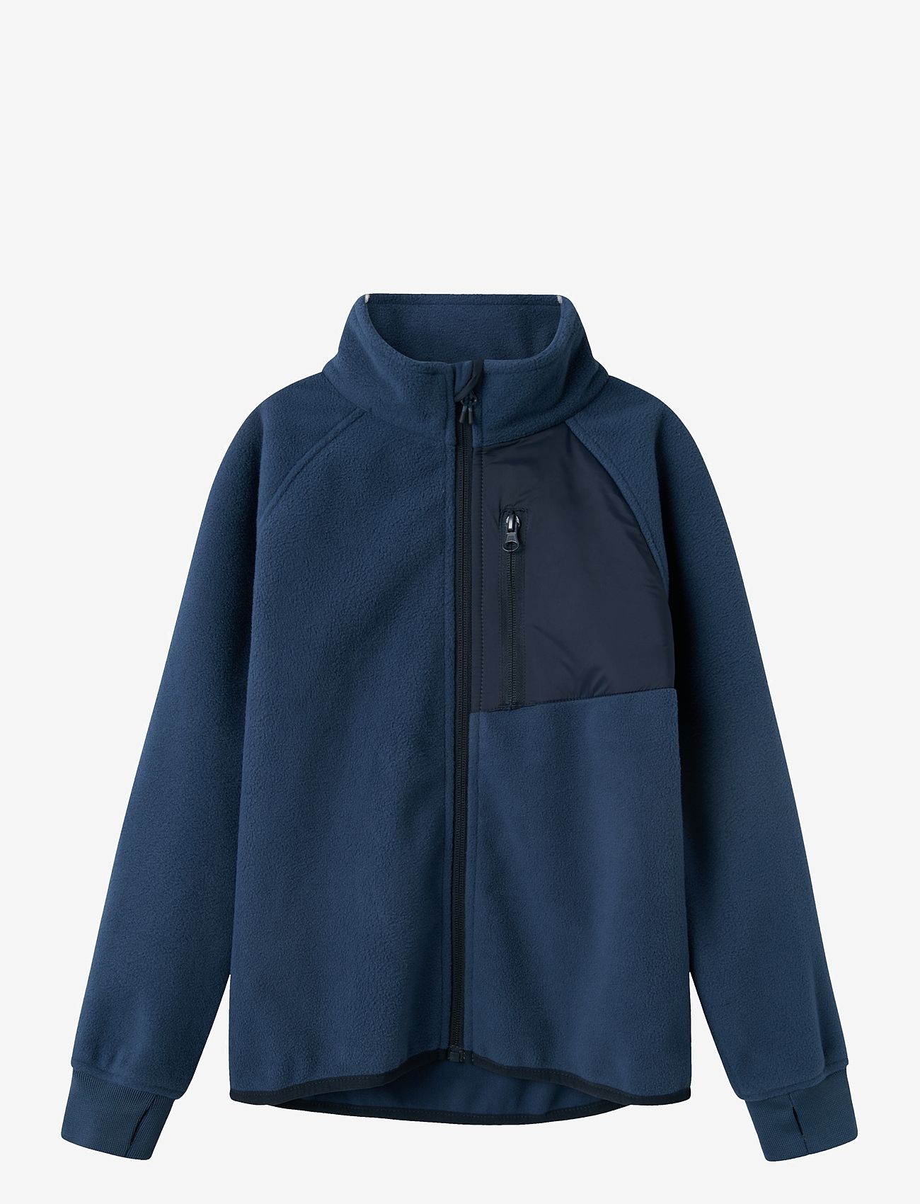 name it - NKNMOVE03 WINDFLEECE JACKET1 FO - fleecejacken - sargasso sea - 0