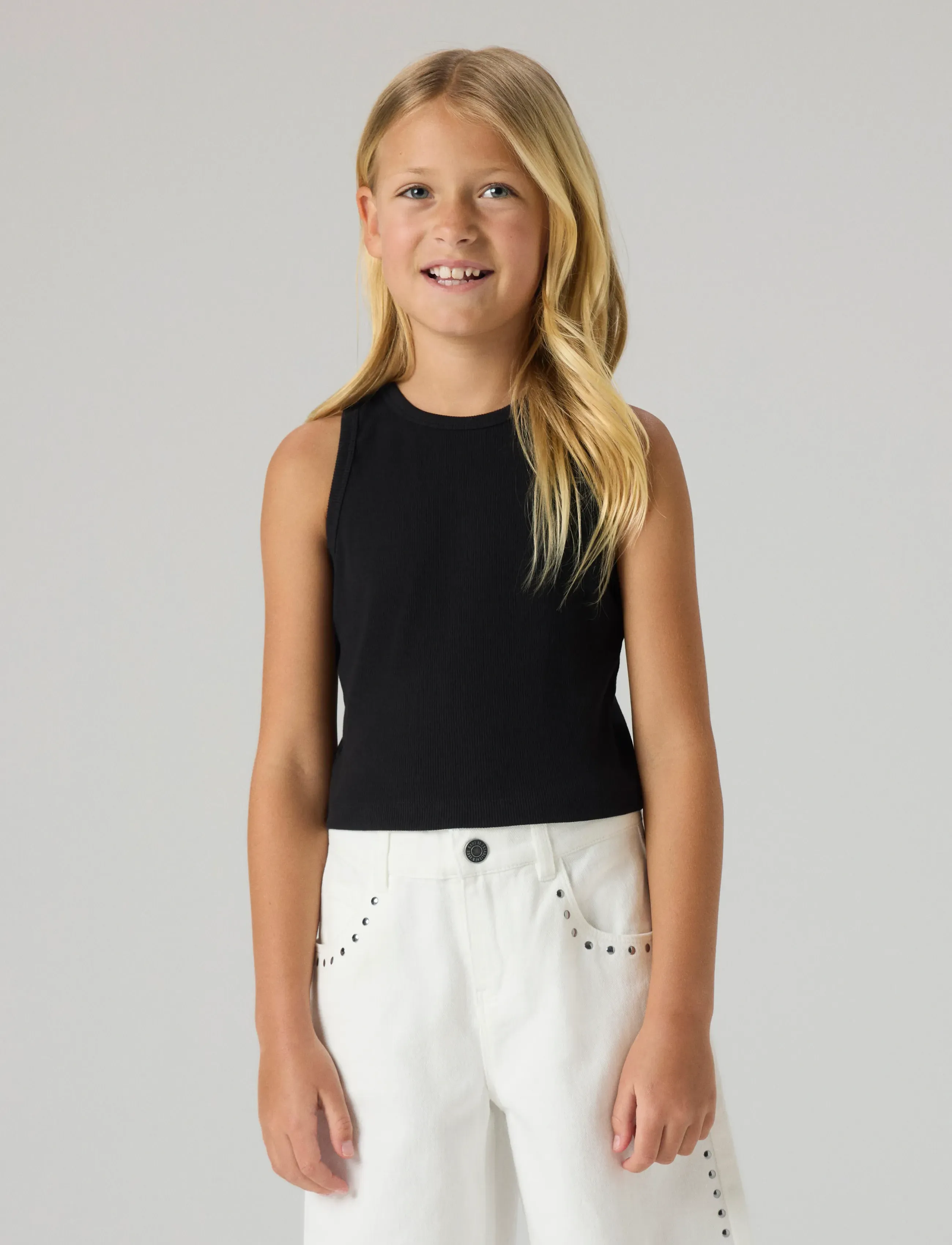 name it - NKFNAKAL SL SHORT TOP NOOS - Ærmeløs undertrøje - black - 4