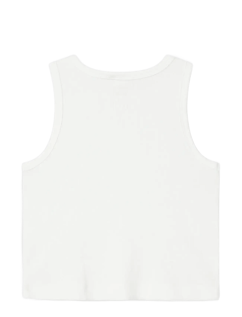 name it - NKFNAKAL SL SHORT TOP NOOS - topi bez piedurknēm - bright white - 2