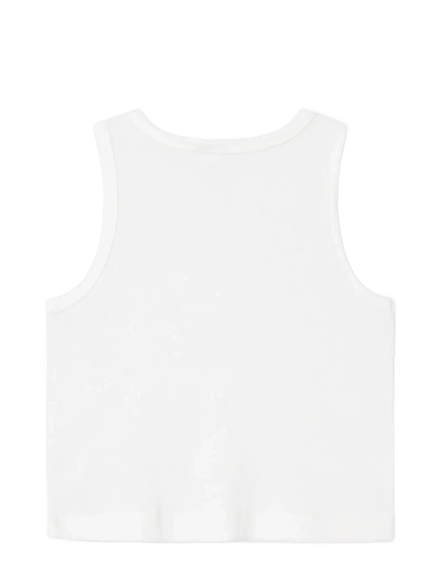 name it - NKFNAKAL SL CROP TOP NOOS - tanktops - bright white - 2