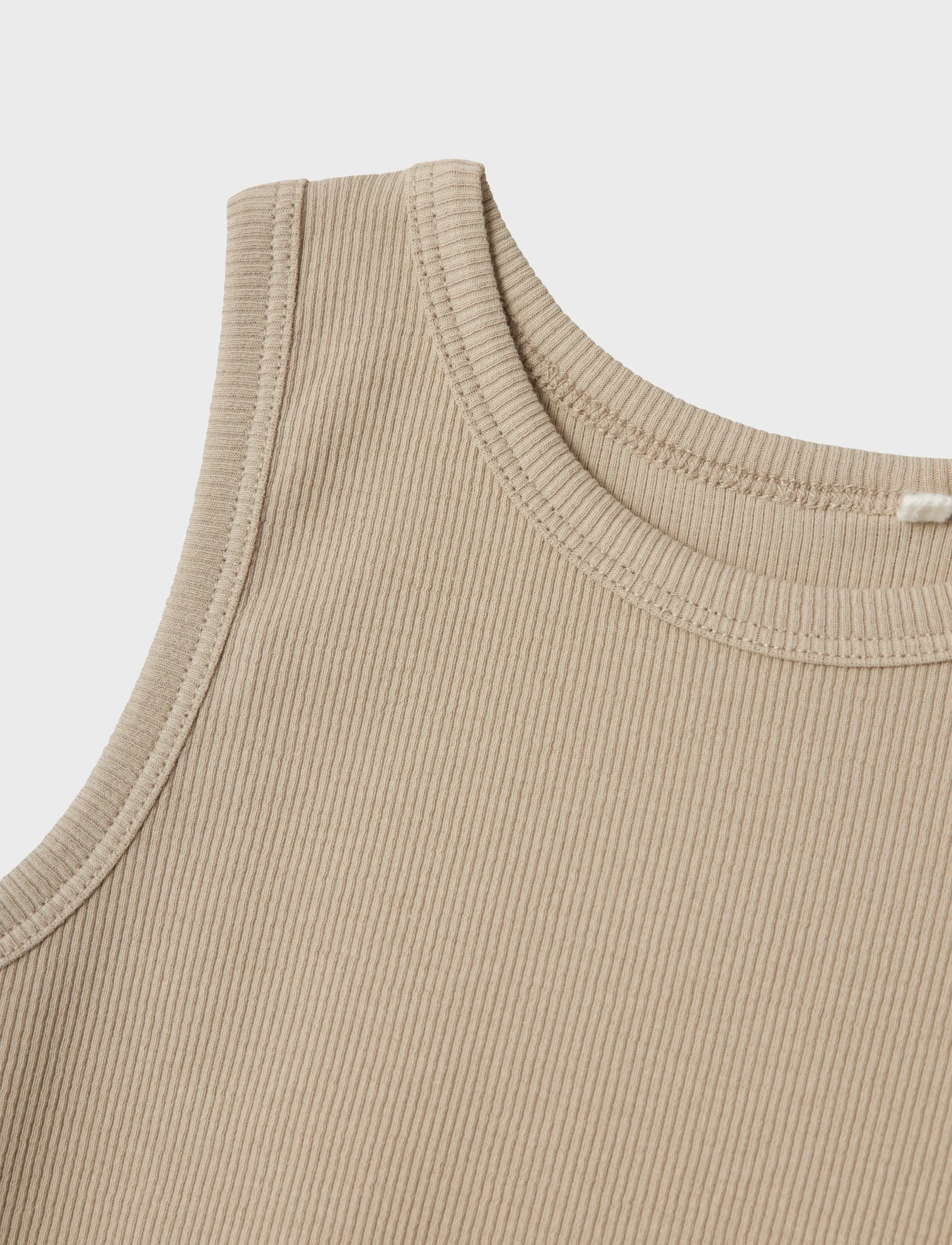 name it - NKFNAKAL SL SHORT TOP NOOS - tanktops - pure cashmere - 2