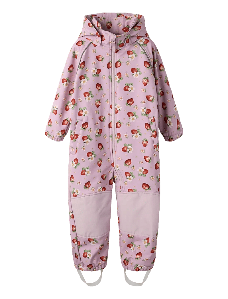 name it - NMFALFA08 SOFTSHELL SUIT AOP 1FO NOOS - combinaisons softshell - keepsake lilac - 0