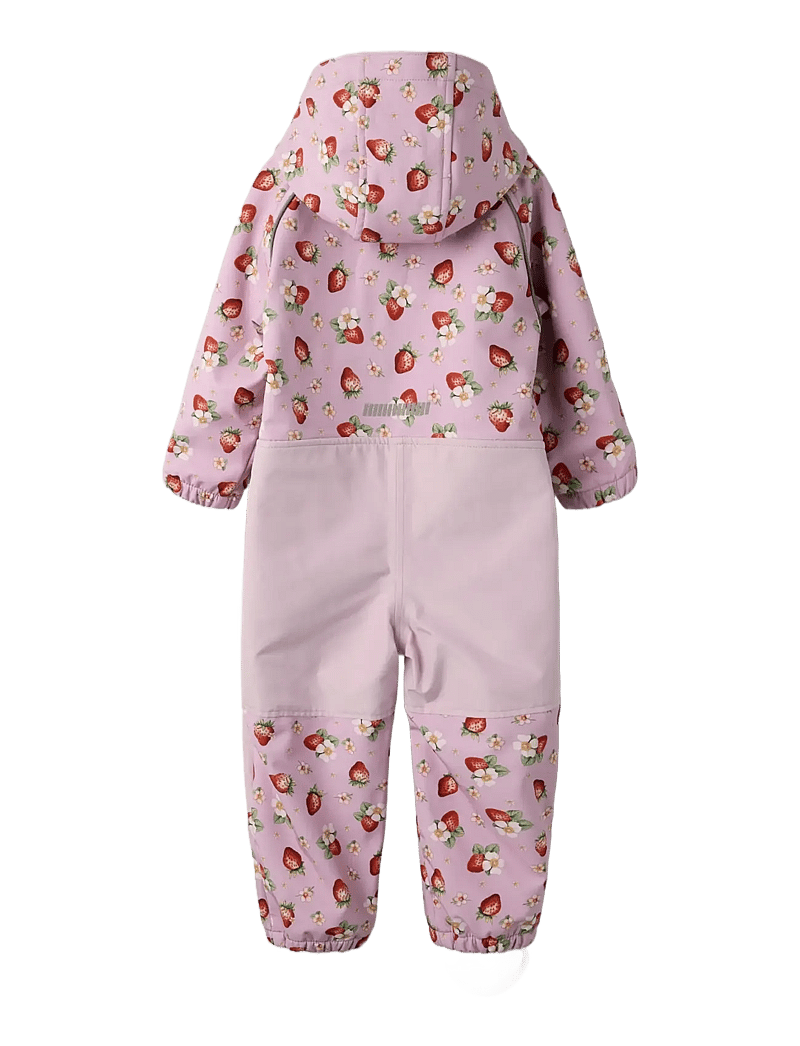 name it - NMFALFA08 SOFTSHELL SUIT AOP 1FO NOOS - combinaisons softshell - keepsake lilac - 1