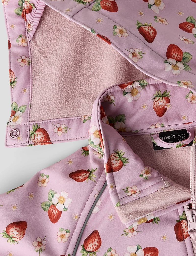 name it - NMFALFA08 SOFTSHELL SUIT AOP 1FO NOOS - combinaisons softshell - keepsake lilac - 4