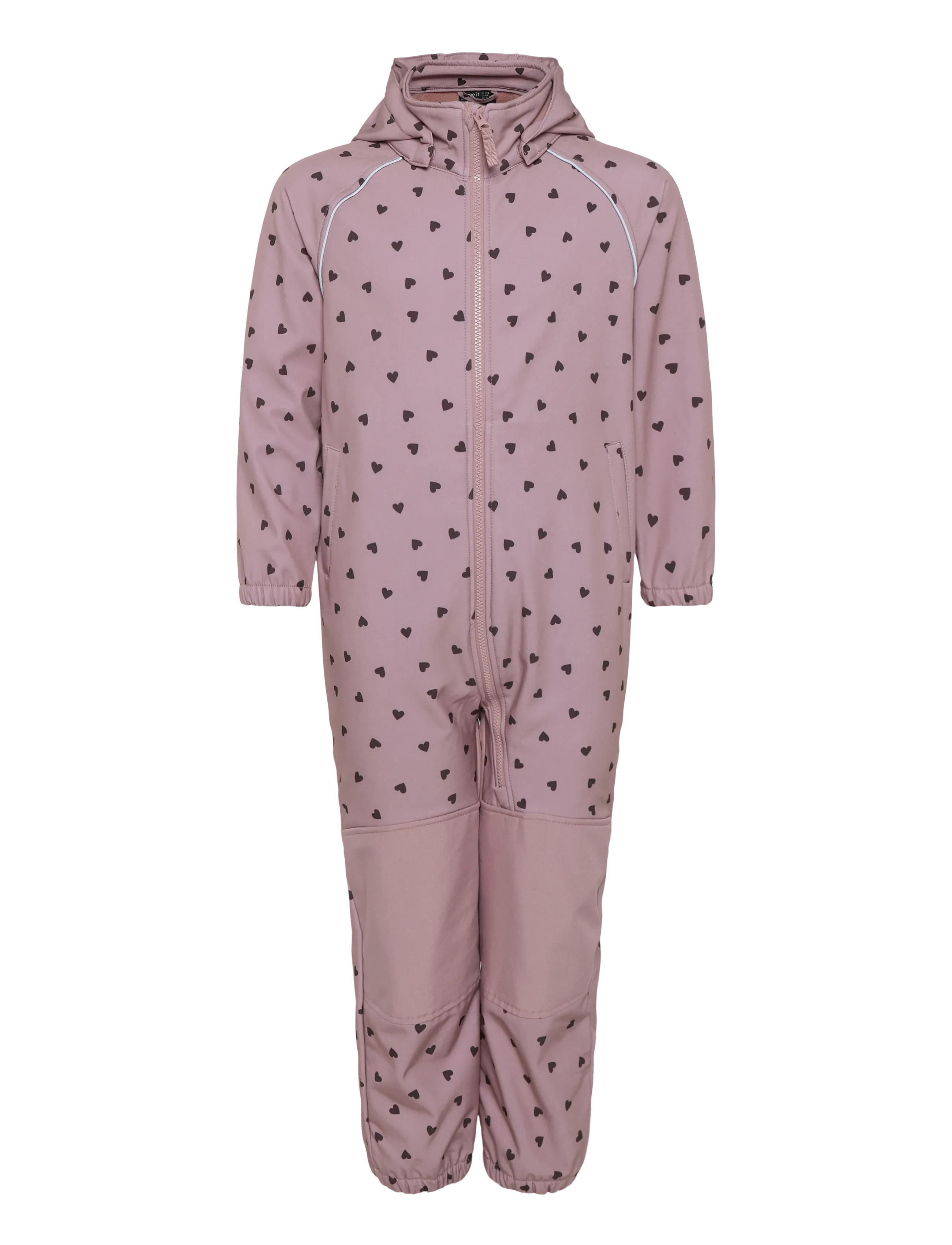 name it NMFALFA08 SOFTSHELL SUIT AOP 1FO NOOS - Softshell-Overalls - WOODROSE / pink/rose