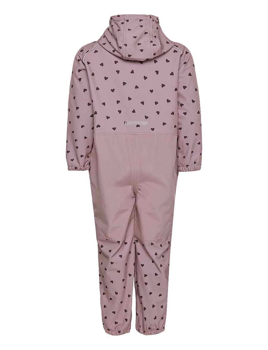 name it - NMFALFA08 SOFTSHELL SUIT AOP 1FO NOOS - softshell-kombed - woodrose - 1