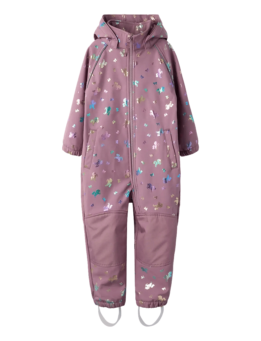 name it - NMFALFA08 SOFTSHELL SUIT FOIL 1FO NOOS - softshelloveraller - grape shake - 0