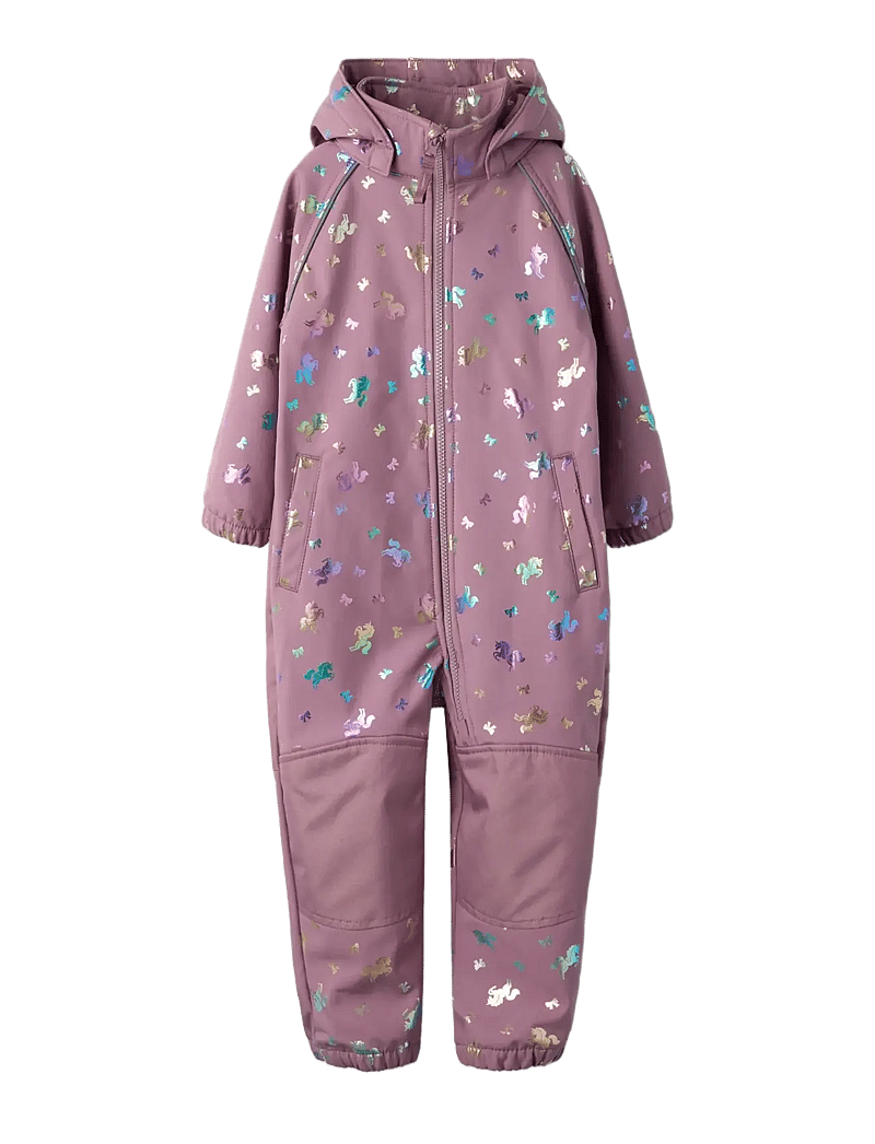 name it - NMFALFA08 SOFTSHELL SUIT FOIL 1FO NOOS - softshell dragter - grape shake - 2