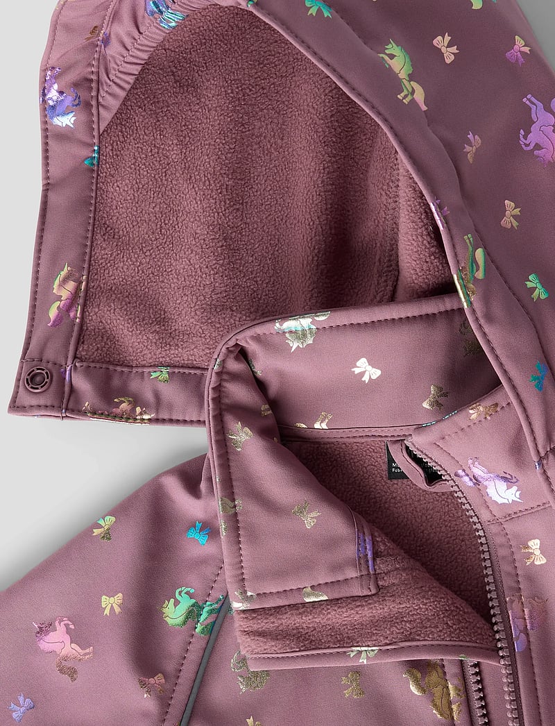 name it - NMFALFA08 SOFTSHELL SUIT FOIL 1FO NOOS - softshell dragter - grape shake - 3