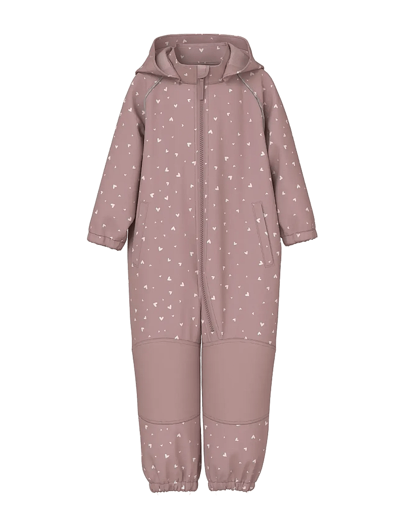 name it - NMFALFA08 SOFTSHELL SUIT FOIL 1FO NOOS - softshelloveraller - woodrose - 0